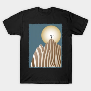 Moonlight Yoga over the Zebra Mountain T-Shirt
